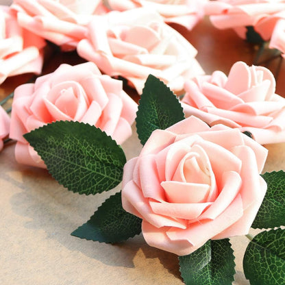 AmyHomie Artificial Flowers Dark Red Rose 25pcs Real Looking Fake Roses w/Stem for DIY Wedding Bouquets Centerpieces Arrangements Party Baby Shower Mothers Day Christmas Tree Decorations