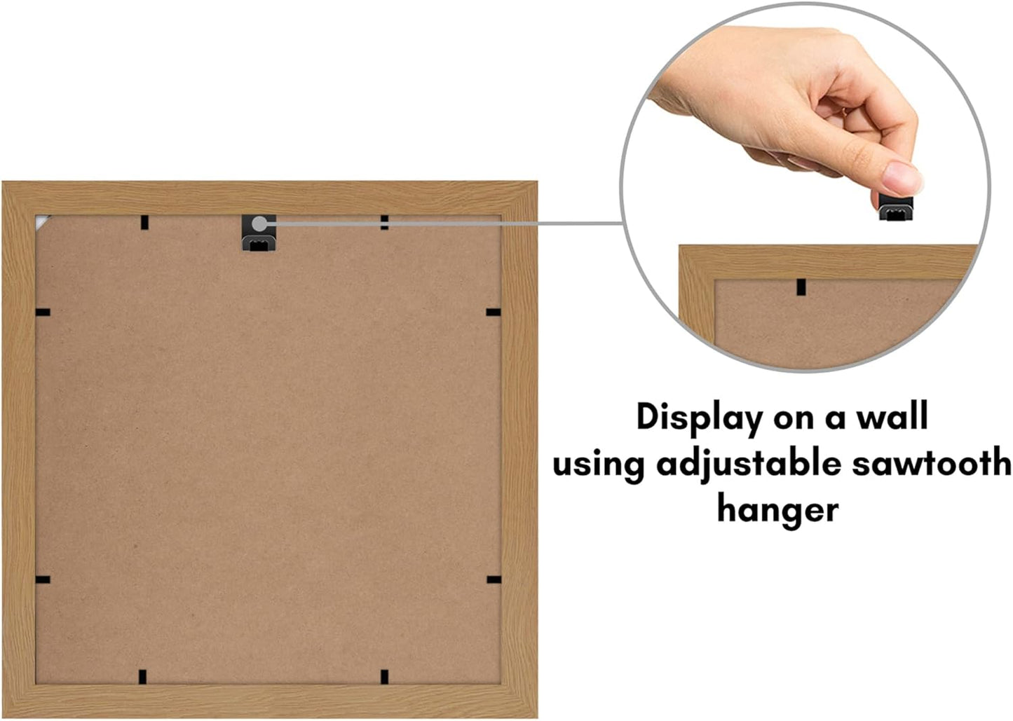 Americanflat 8x10 Picture Frame with Shatter-Resistant Glass - Use as 5x7 Frame with Mat or Display 8x10 Photo Without Mat - Signature Collection - Picture Frames for Tabletop and Wall Display - Black