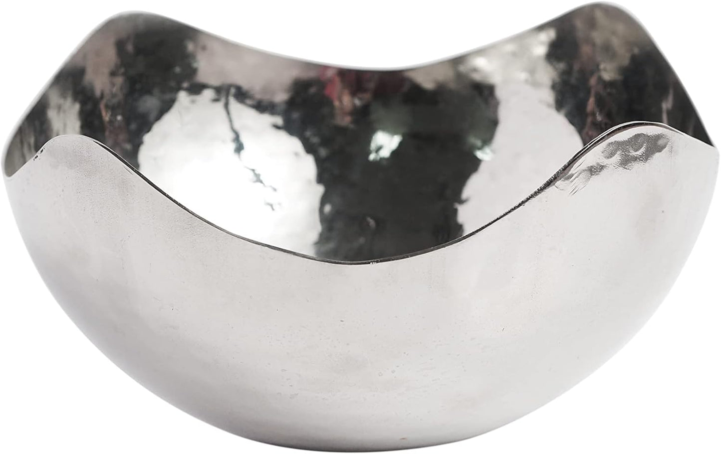 Hosley 5.75 Inch Diameter Silver Finish Metal Bowl, Ideal for Potpourri, LED Candles, Weddings, Special Events, Center Pieces, Craft. Use Decor to Coordinate O3