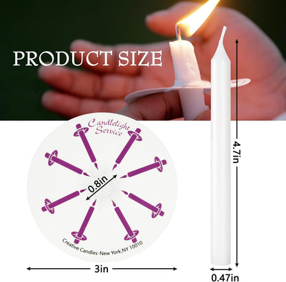 30-Pack 10-Color Taper Candles - 10 Inch Dripless & 10-Hour Burn｜Wedding/Birthday/Home Decor with Premium Wax