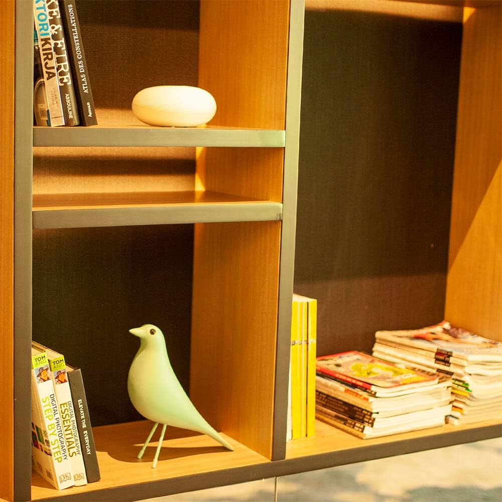 Mid Century Sculpture House Bird - Office Decor Desk Dove Ornament Arts Gift Replica (Yellow)