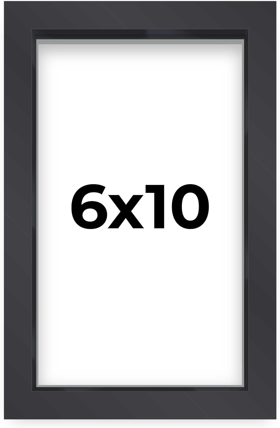 14x14 Shadow Box Black | 3/4" Depth of Usable Space | Solid Wood Pine | Includes UV Resistant Acrylic Plexiglass, Acid-Free Backing & Hanging Hardware | Made to Order in USA - Colors F