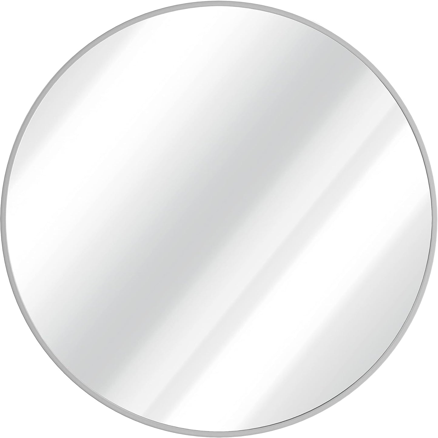 Gold Circle Wall Mirror 24 Inch Round Wall Mirror for Entryways, Washrooms, Living Rooms and More (Gold, 24")