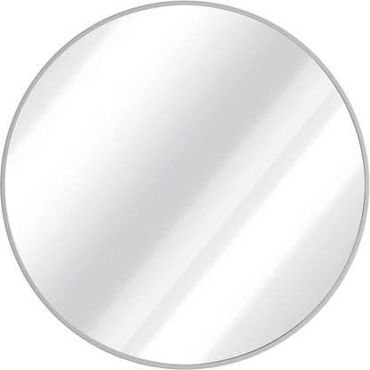 Gold Circle Wall Mirror 24 Inch Round Wall Mirror for Entryways, Washrooms, Living Rooms and More (Gold, 24")