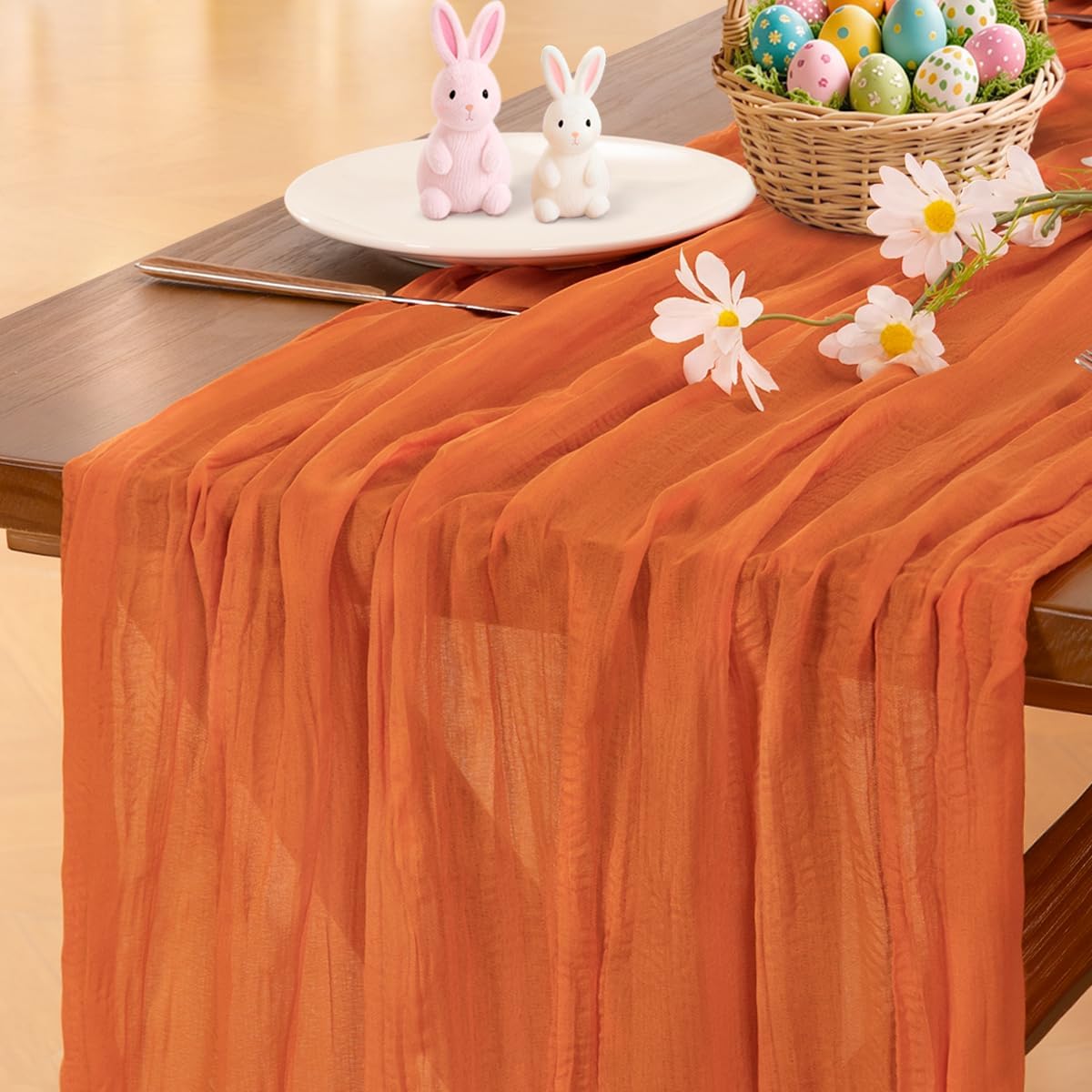 Socomi 3pcs Sage Green Cheesecloth Table Runner Summer Boho Rustic Gauze 120 inch 10FT Cheese Cloth Sheer Runner for Wedding Party Baby Shower Home Decor Holiday Decorations