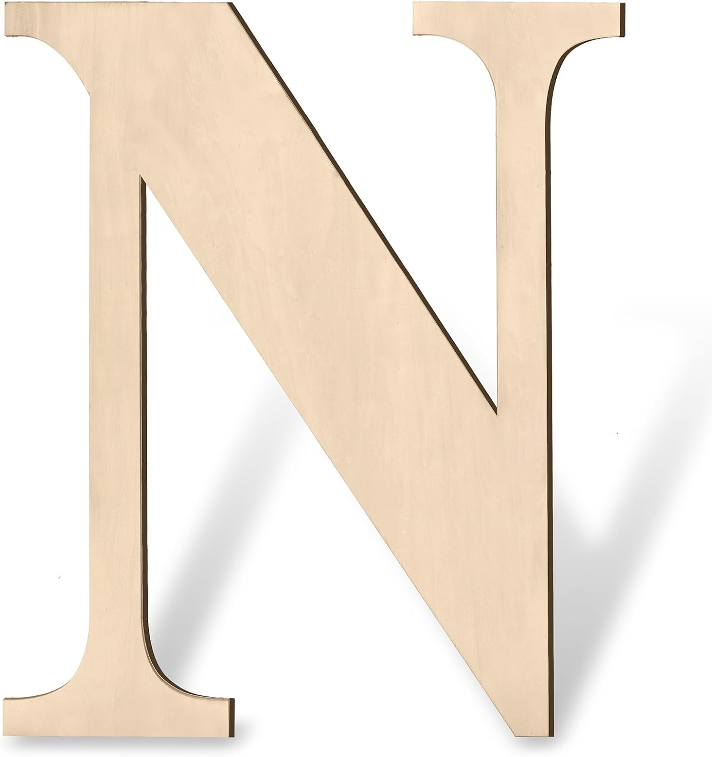 17 inch Large Wooden Sign & for Wall Decor, Big Wood Symbol &, Giant Paintable Blank Wooden Shapes for Crafts, Unfinished Wood Cutouts for Birthday Party, Rustic Wedding, Christmas Decor, Baby Shower
