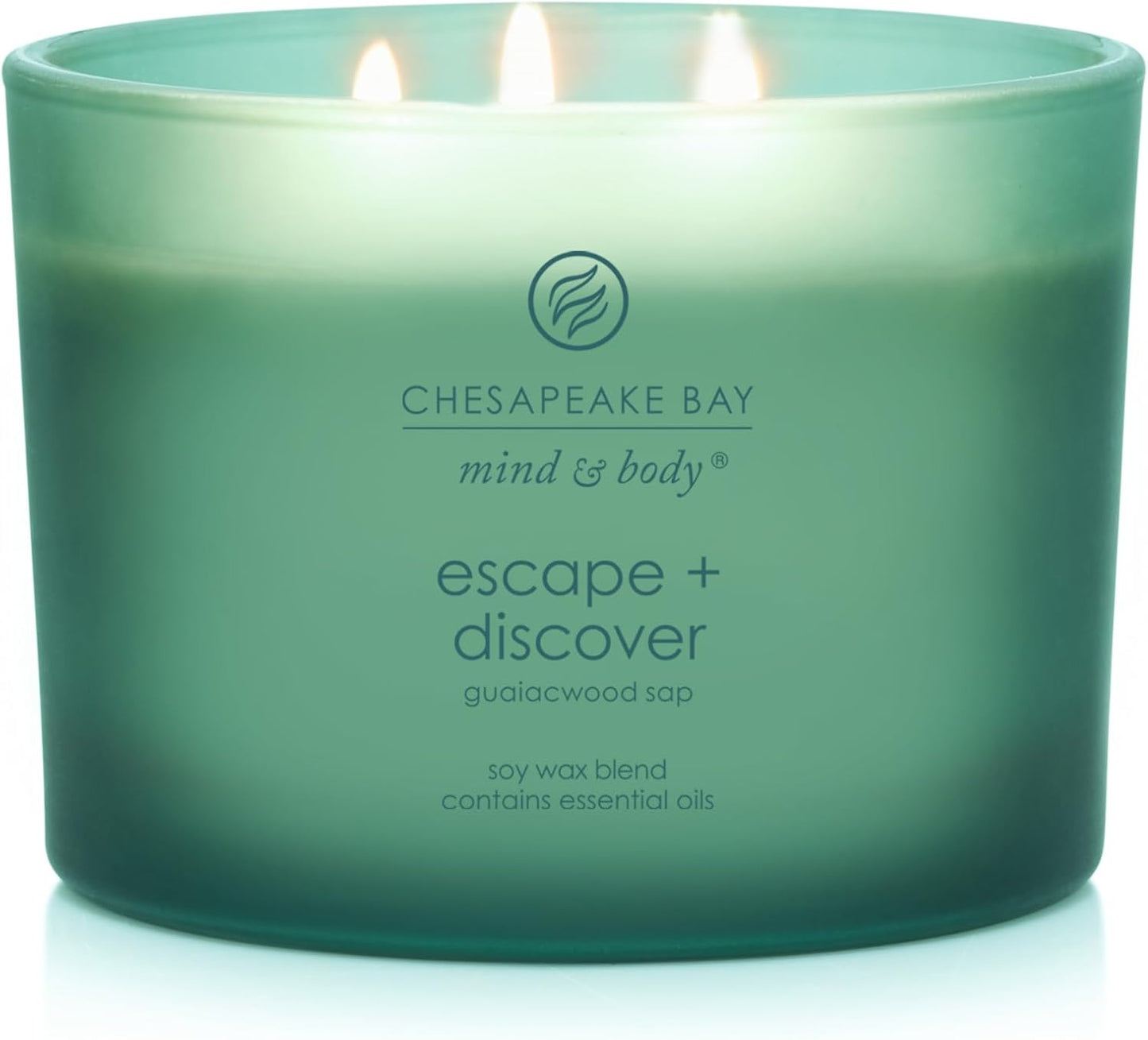 Chesapeake Bay Candle PT40886 Scented Candle Awaken + Invigorate (Lemongrass Eucalyptus) Medium Green Home Décor