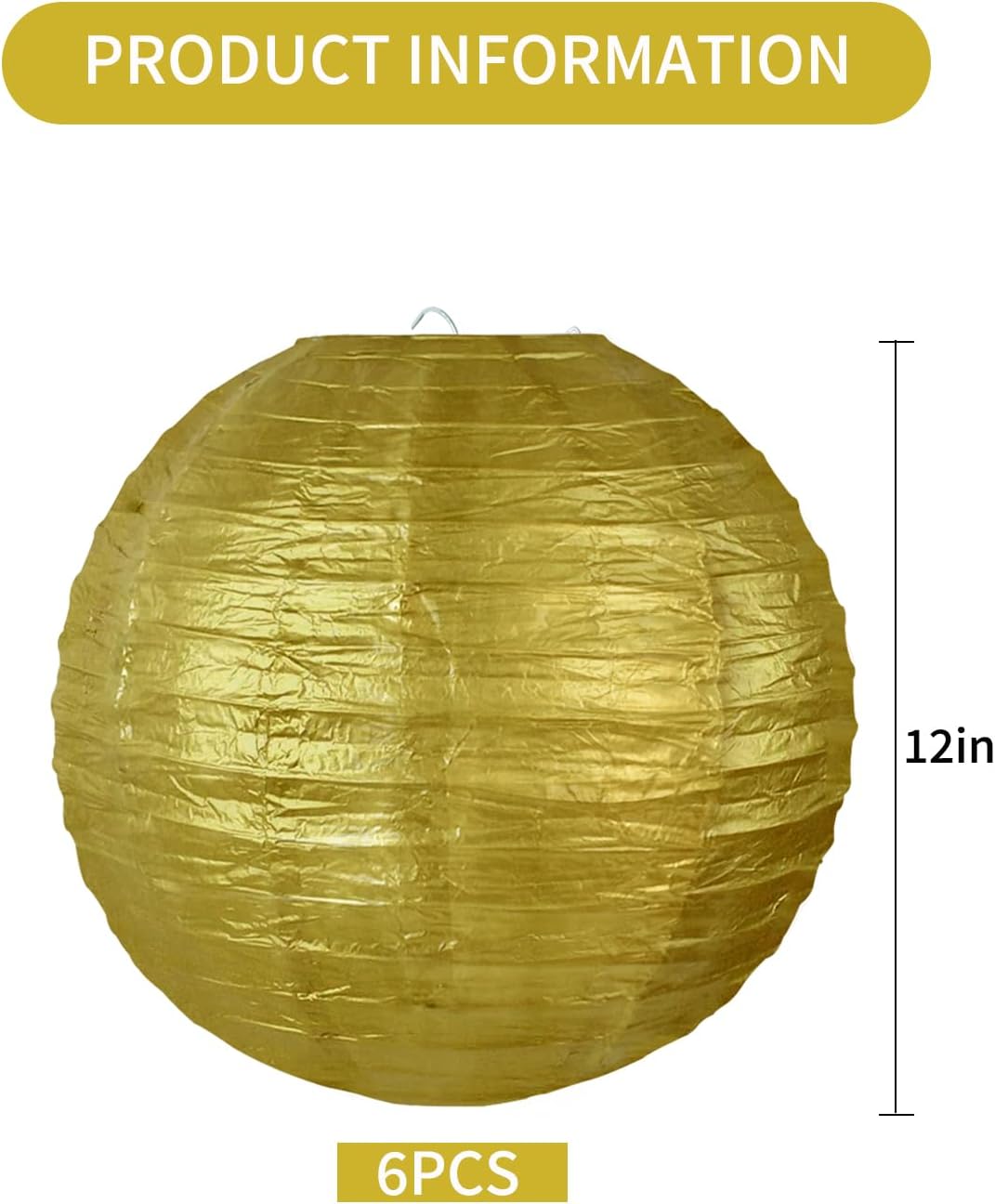 BEISHIDA 10Pcs White Paper Lanterns Decorative Chinese/Japanese Hanging Round Paper Lanterns Lamp for Birthday, Wedding, Christmas, Bridal, Home Decor, Party Decoration(Size of 4”, 6”, 8”, 10”)