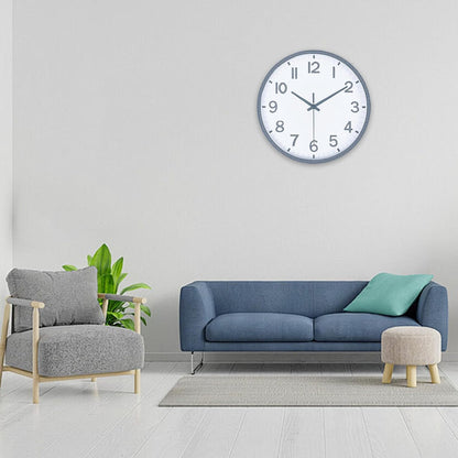 Wall Clocks Battery Operated 8 inch Modern Wall Clock,Silent Non Ticking Wall Clock for Living Room Bedroom Kitchen Office Classroom Decor (Green White)