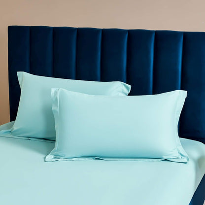 NTBAY Cotton 26x26 Euro Sham Covers - 500 Thread Count Egyptian Cotton Euro Pillow Covers, 2 Pack Super Soft and Breathable 26x26 Pillow Covers, Square Pillow Cases, White
