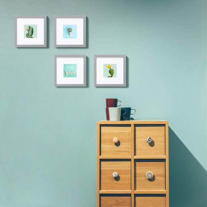Egofine 12x16 Picture Frame Black, Covered by Plexiglass Made of Solid Wood, Display Pictures 9x12 and 11x14 with Mat or 12x16 Without Mat, for Wall Mounting Photo Frame - Colors A