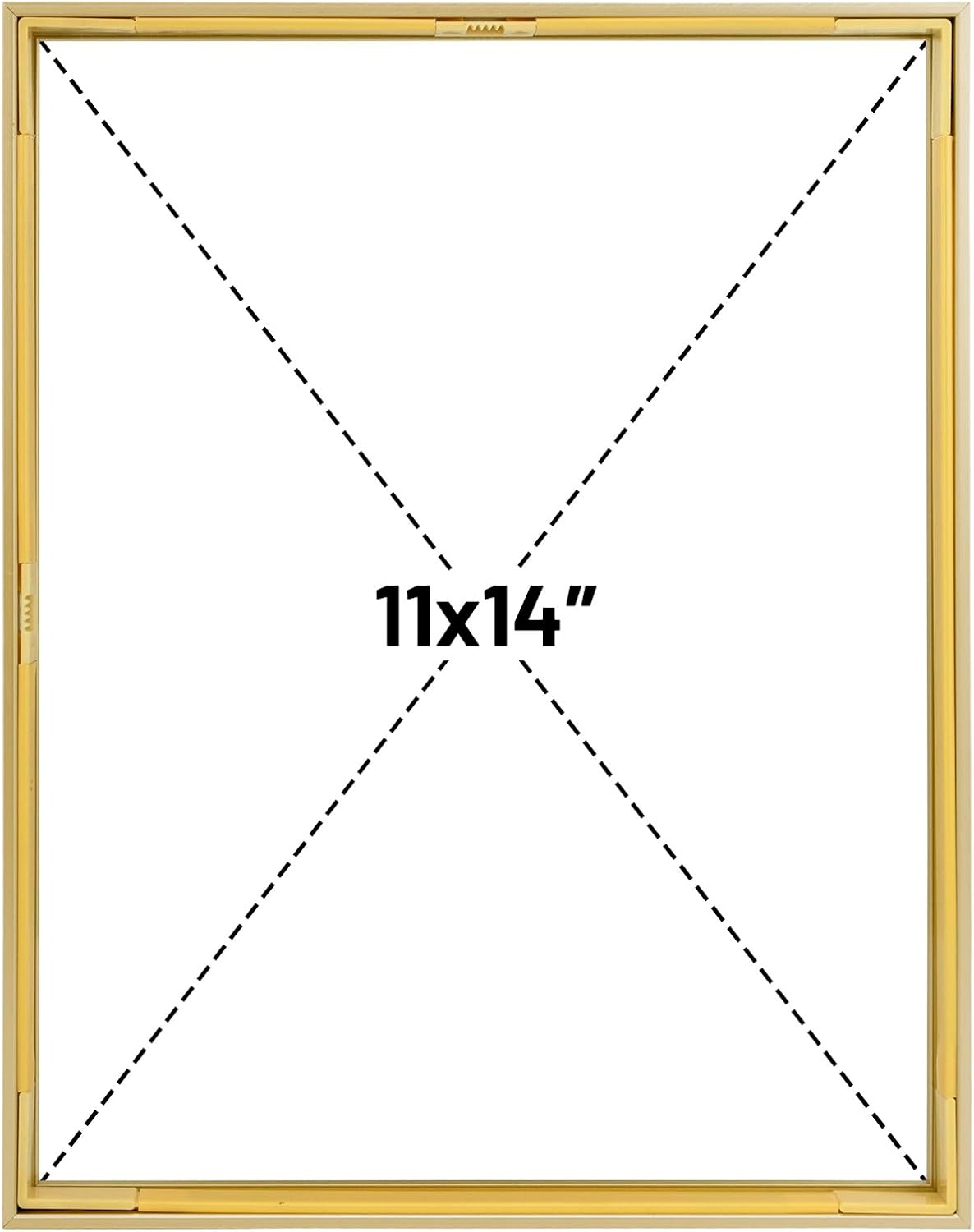 Frametory, Floating Picture Frame 12x16 - Black Aluminum Metal Photo Frame - Real Glass of Front - for Wall Mount Display