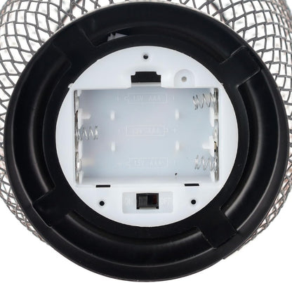 JHY DESIGN Set of 2 Metal Cage LED Lantern Battery Powered Cordless Accent Light with LED Great for Weddings Parties Patio Events for Indoors Outdoors