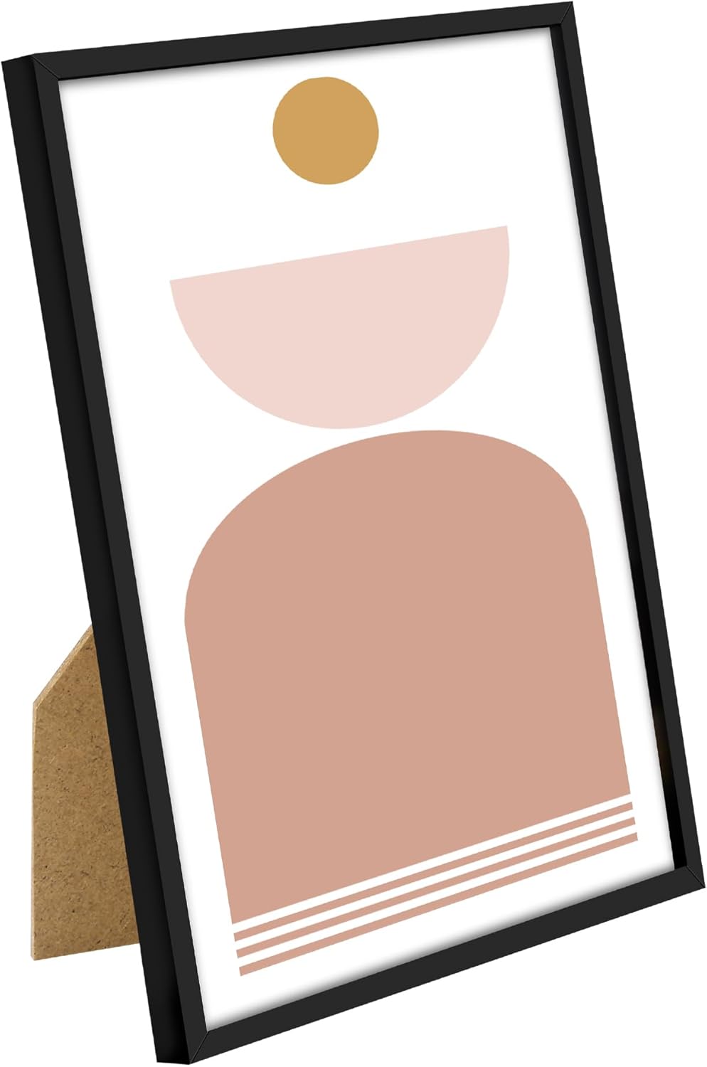 upsimples 5x7 Picture Frame Set of 3, Made of High Definition Glass for 5 x 7 Black Frames, Wall and Tabletop Display Thin Border Photo Frame for Home Décor