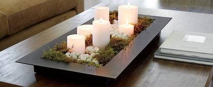 Melt Candle Pillar Candles, 3 Pack - Unscented Candles for Home, Church, Weddings, & More - 3" x 4", Ivory