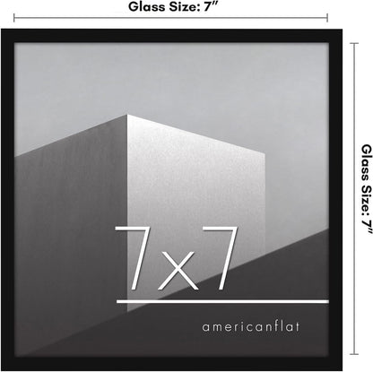Americanflat 24x36 Poster Frame with Polished Plexiglass - Streamline Collection - Thin Border Picture Frame for Wall Display - Hanging Hardware Included - Black - Colors D