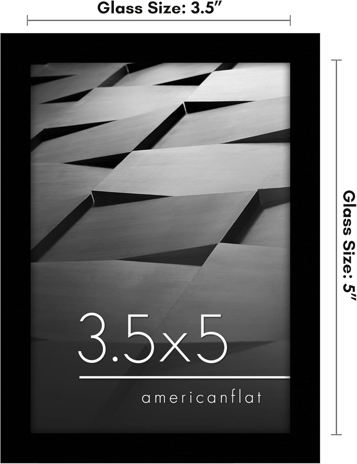Americanflat 24x36 Poster Frame with Polished Plexiglass - Streamline Collection - Thin Border Picture Frame for Wall Display - Hanging Hardware Included - Black - Colors B