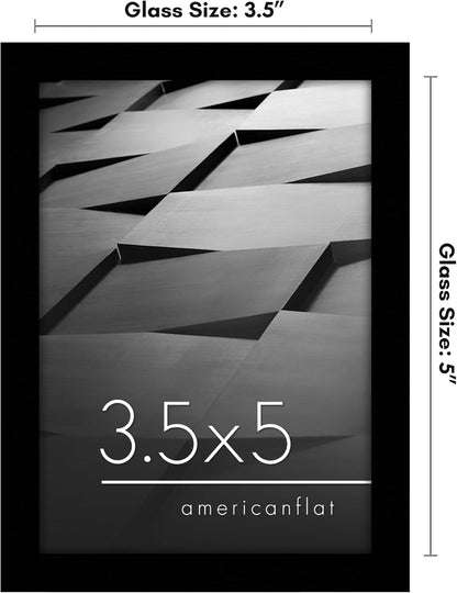 Americanflat 24x36 Poster Frame with Polished Plexiglass - Streamline Collection - Thin Border Picture Frame for Wall Display - Hanging Hardware Included - Black - Colors B