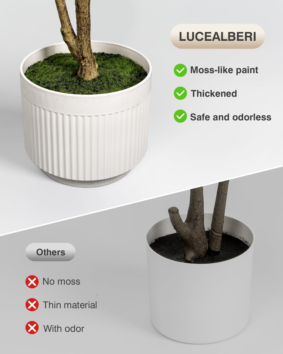 Artificial Olive Tree 6FT - Tall Faux Olive Trees Indoor with Planter&Cotton Basket, Large Fake Olive Plants Realistic Branches Natural Wood Trunk and Fruits for Home House Office Decor