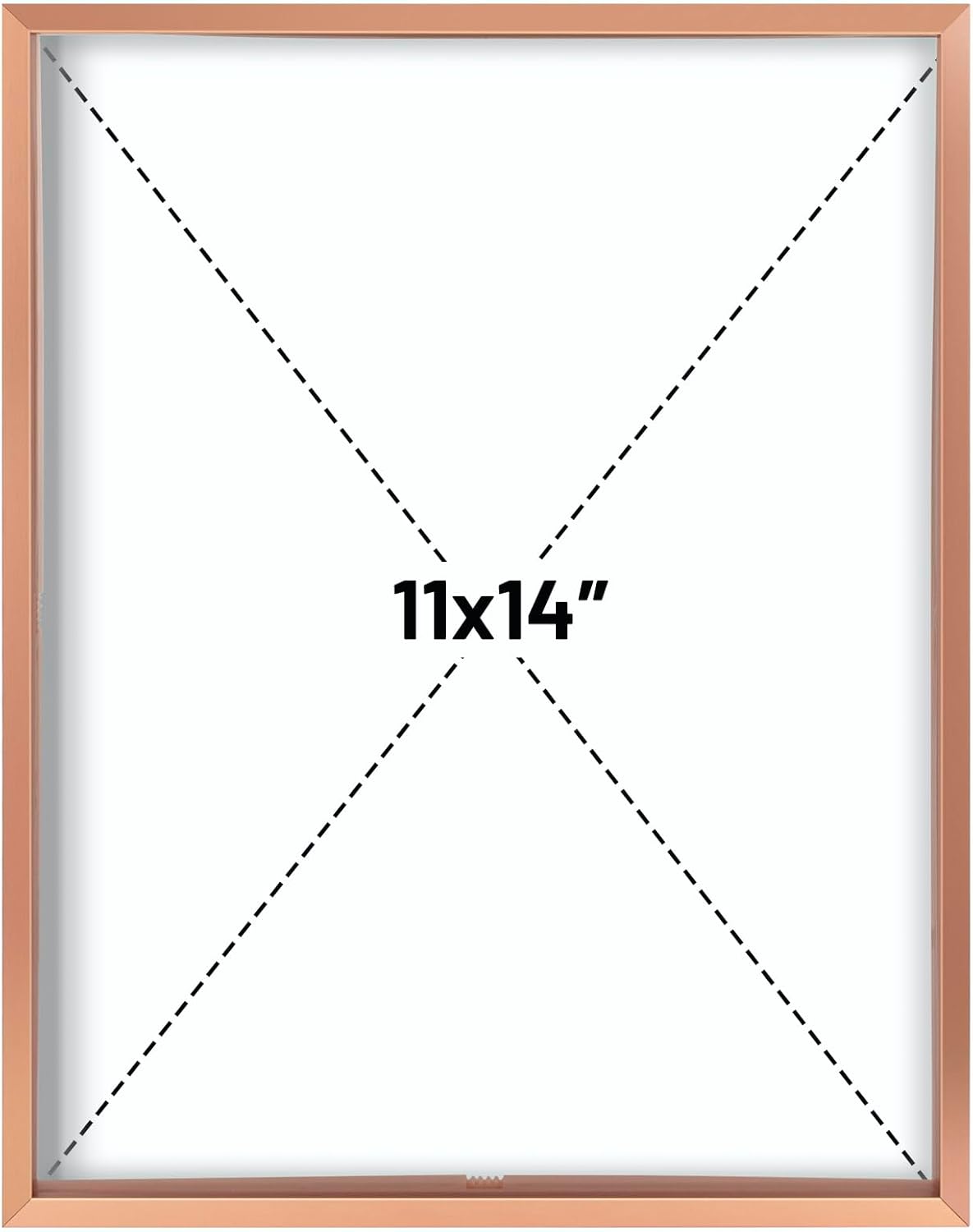 Frametory, Floating Picture Frame 12x16 - Black Aluminum Metal Photo Frame - Real Glass of Front - for Wall Mount Display