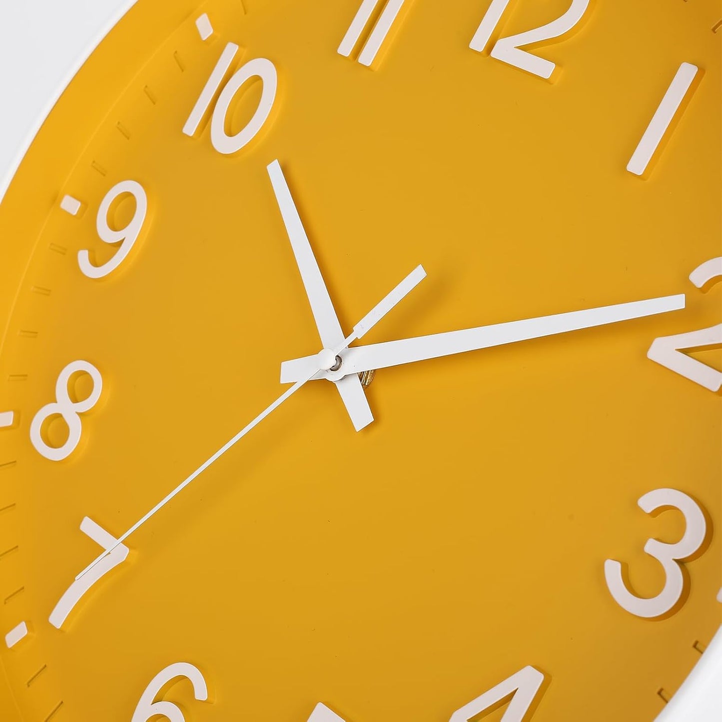 HZDHCLH Wall Clocks Battery Operated,12 inch Silent Non Ticking Modern Wall Clock for Living Room Bedroom Kitchen Office Classroom Decor (Olive Green and Gold)