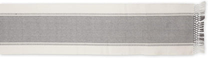 DII Dobby Stripe Woven Table Runner, 13x72-inch, French Blue