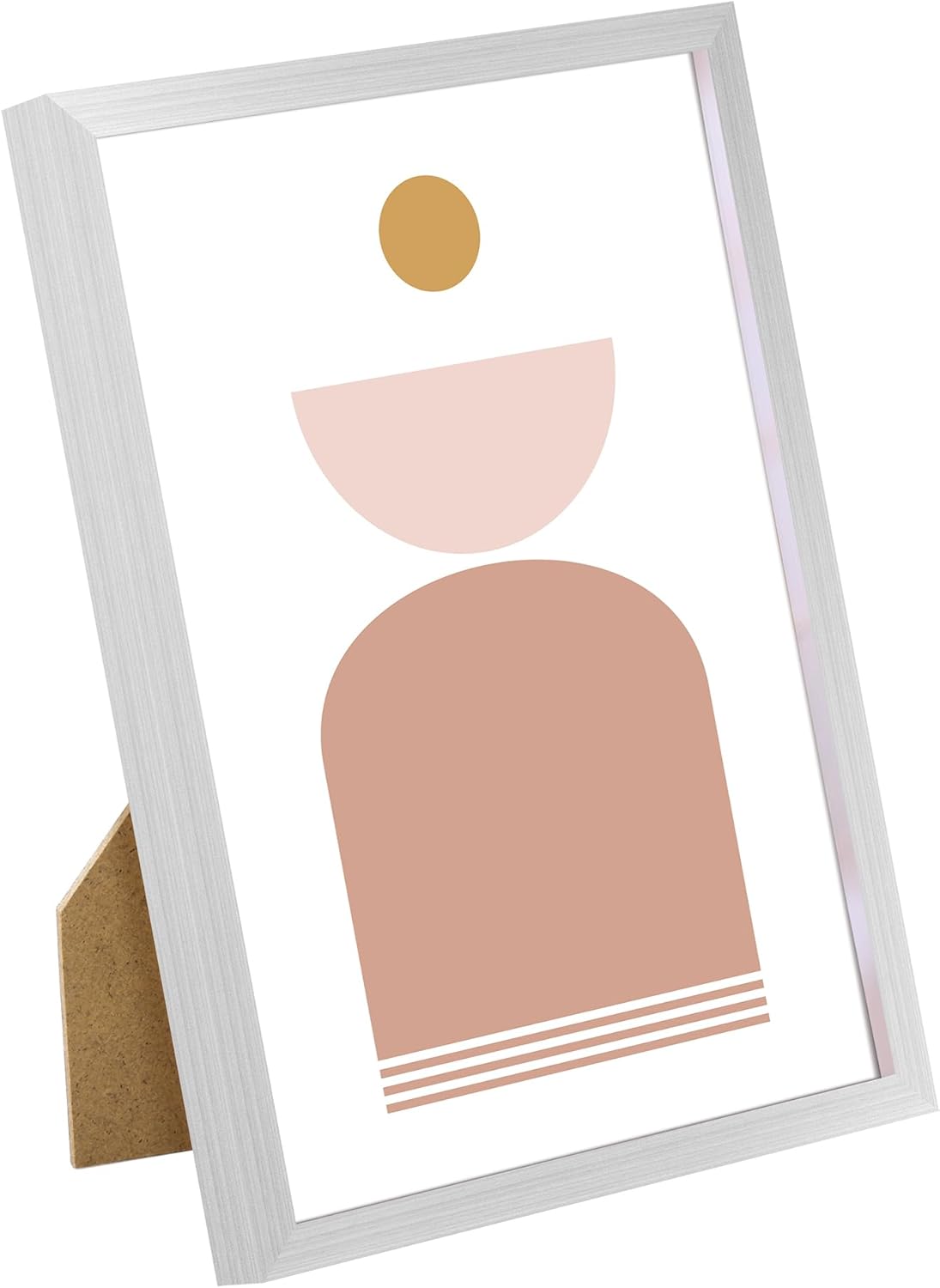 upsimples 5x7 Picture Frame Set of 3, Made of High Definition Glass for 5 x 7 Black Frames, Wall and Tabletop Display Thin Border Photo Frame for Home Décor