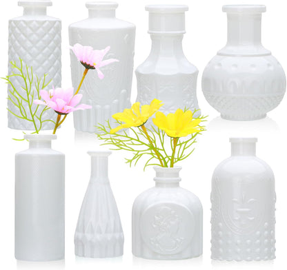 Glass Bud Vase Set of 32 pcs,Bud Vases in Bulk,Small Vases for Centerpieces, Mini Flower Vase Bulk for Rustic Wedding Home Table Decorations