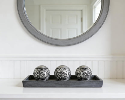 3 Pack Gold Decorative Ball for Centerpiece Bowls, 3 inch Orbs Spheres for Home Living Room Coffee Table Centerpieces Shelf Decoration
