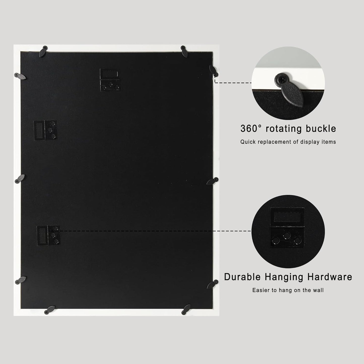 12x16 Large Shadow Box Picture Frame Display Case with Soft Linen Back, White Wooden Memory Shadow Box Frame with Tempered Glass Cover for Wall Display