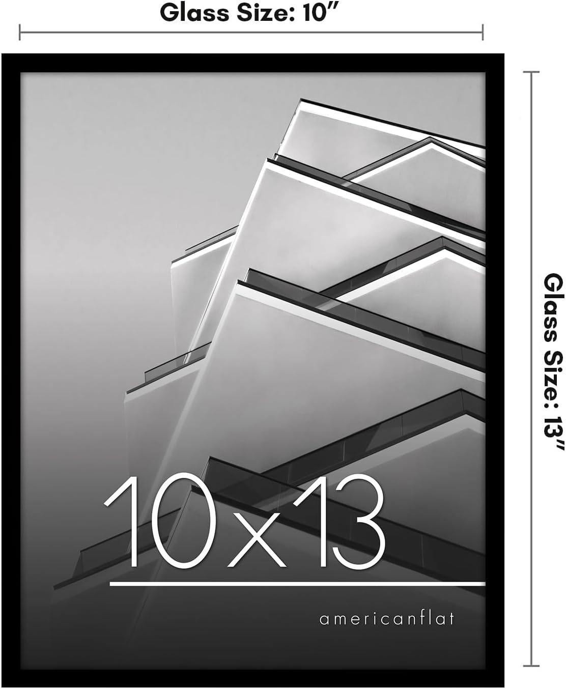 Americanflat 24x36 Poster Frame with Polished Plexiglass - Streamline Collection - Thin Border Picture Frame for Wall Display - Hanging Hardware Included - Black - Colors B