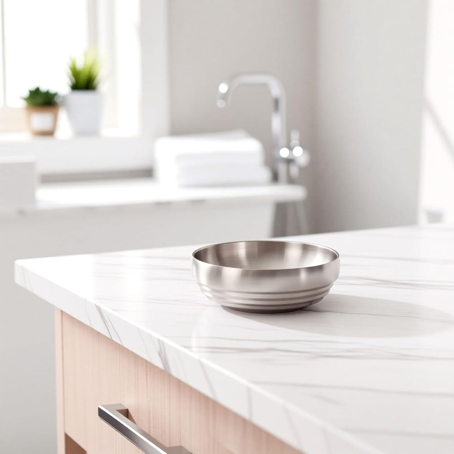 7.4" Gold Decorative Antique Bowl,Key Bowl for Entryway Table,Stainless Steel Fruit Bowl for Kitchen Counter,Modern Stylish Metal Centerpiece Bowl for Home,Dining Table,Shoe rack Decor (Gold)