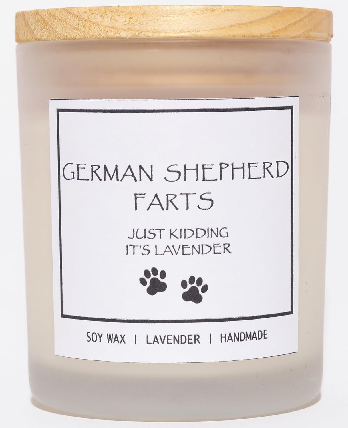 Pug Gifts & Decor, Dog Mom Gifts for Women, Dog Farts Candle, Pet Friendly Lavender Scented Candle