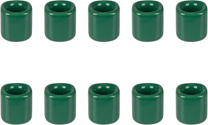 Mega Candles 5 pcs Black 1/2 Inch Diameter Ceramic Chime Ritual Spell Candle Holders, Great for Casting Chimes, Meditation, Rituals, Spells, Vigil, Witchcraft, Wiccan Supplies