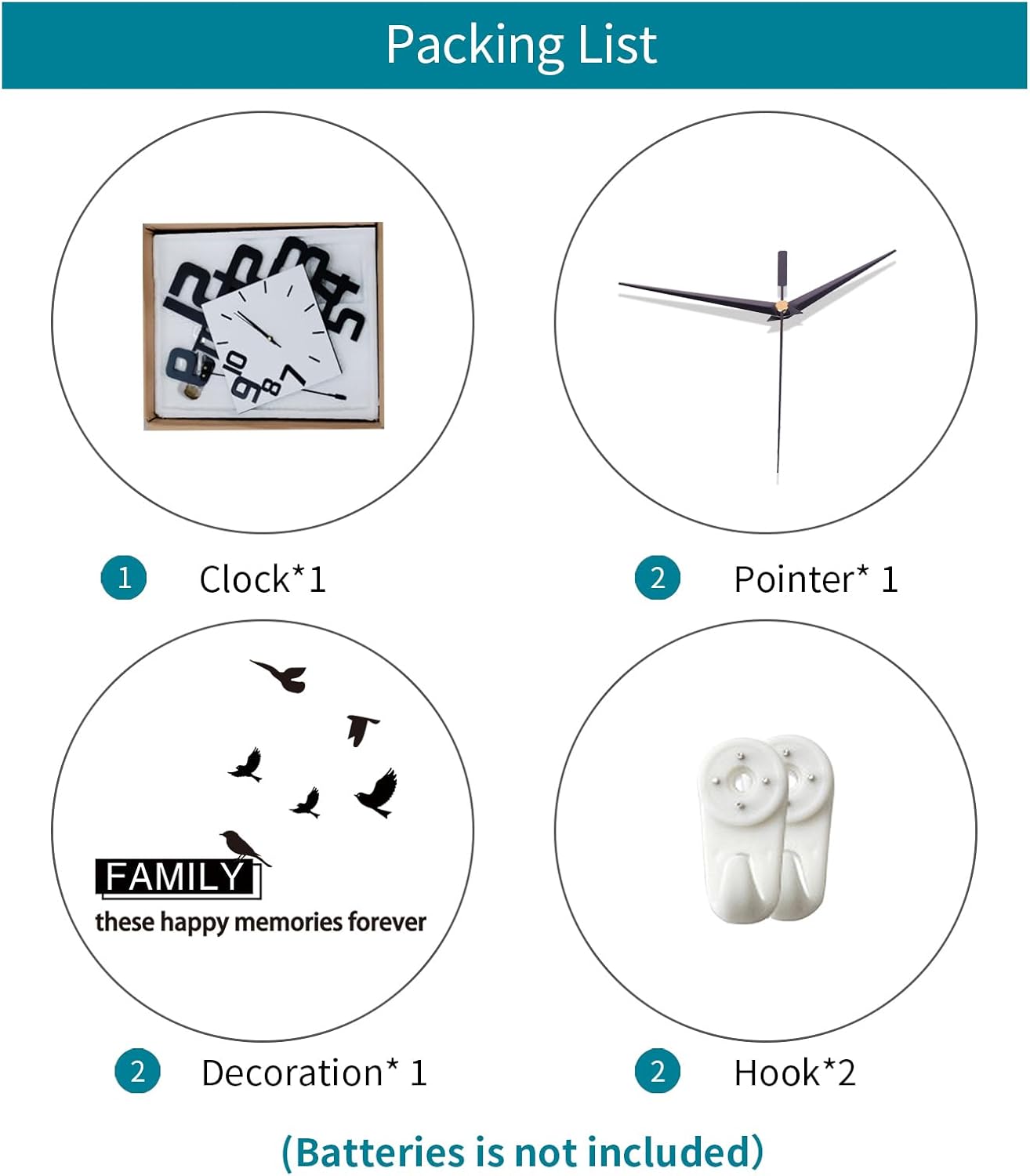 Decorative Wall Clock for Living Room Decor Large Modern Wall Clocks with Pendulum Battery Operated for Bedroom Office Kitchen Home Small Black Silent Wall Clock Non Ticking 11.8*22.4 Inch