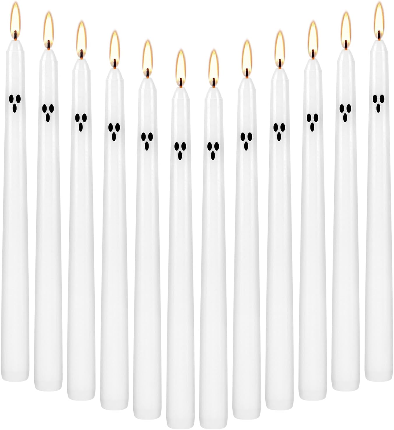 30-Pack 10-Color Taper Candles - 10 Inch Dripless & 10-Hour Burn｜Wedding/Birthday/Home Decor with Premium Wax