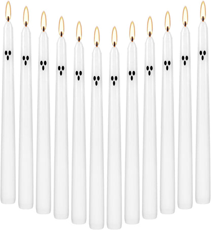 30-Pack 10-Color Taper Candles - 10 Inch Dripless & 10-Hour Burn｜Wedding/Birthday/Home Decor with Premium Wax