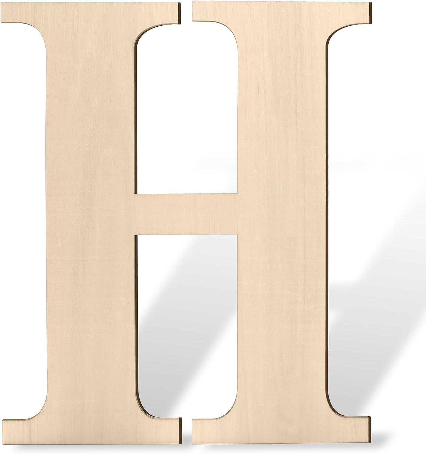 17 inch Large Wooden Sign & for Wall Decor, Big Wood Symbol &, Giant Paintable Blank Wooden Shapes for Crafts, Unfinished Wood Cutouts for Birthday Party, Rustic Wedding, Christmas Decor, Baby Shower