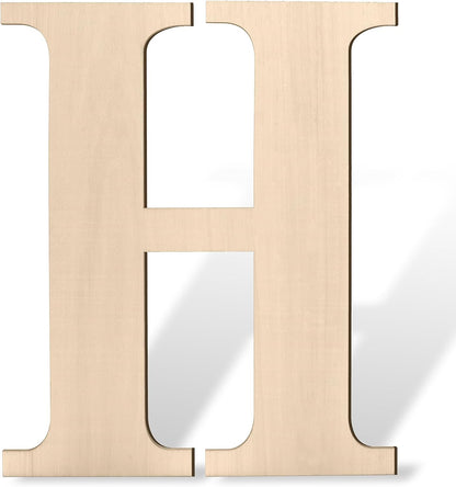 17 inch Large Wooden Sign & for Wall Decor, Big Wood Symbol &, Giant Paintable Blank Wooden Shapes for Crafts, Unfinished Wood Cutouts for Birthday Party, Rustic Wedding, Christmas Decor, Baby Shower