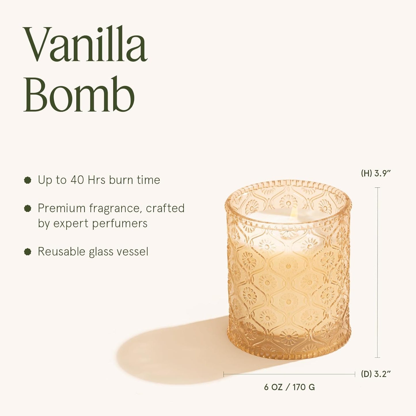 LA JOLIE MUSE Santal Rose Scented Candle – Saffron, Rose & Leather | 6 oz Natural Soy Wax | 40 Hours Clean Burn | Self Care Gifts for Women | Elegant Home Decor