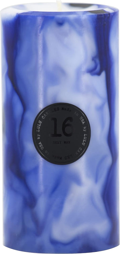 Lulu Candles - Jasmine, Oud & Sandalwood (3x6 Pillar Candle) - Highly Scented Premium Candles in Gifable Box for Home and Office - 100% Cotton Wick - Slow Burning & Long Lasting