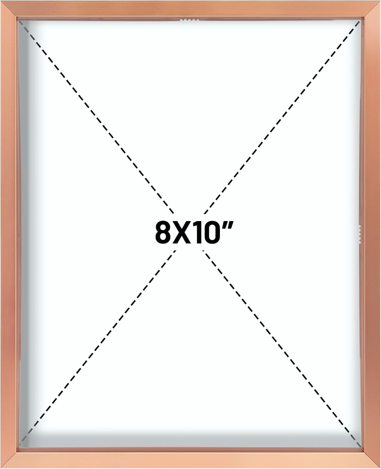 Frametory, Floating Picture Frame 12x16 - Black Aluminum Metal Photo Frame - Real Glass of Front - for Wall Mount Display