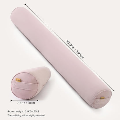 Body Pillow for Adults,Long Round Pillow,Big Cylindrical Pillow,Large Full Bolster Pillows for Side Sleepers (Steel Gray, 47.24"*7.87")
