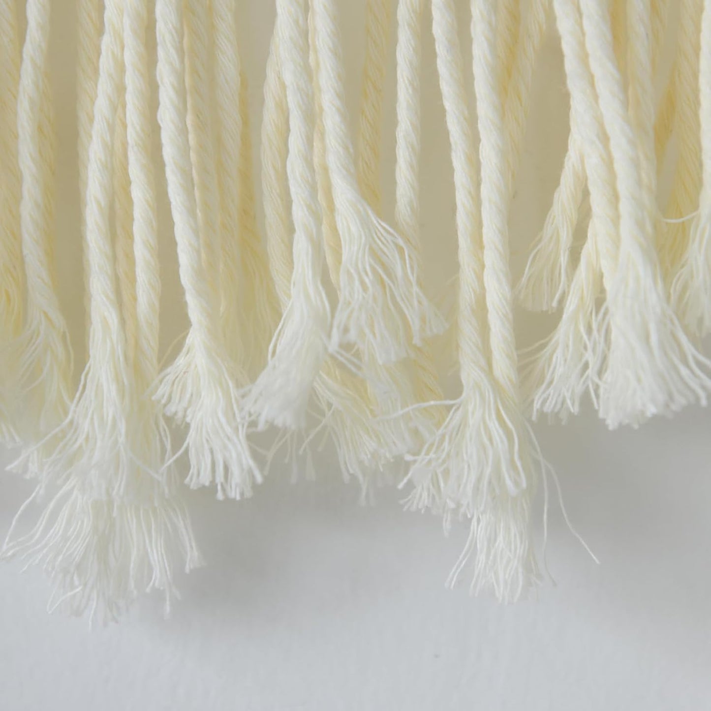 Jakalin Macrame Wall Hanging Dip Dyed Fiber Macrame Wall Decor Boho Cord Living Room Wall Art 57" Wx43 L