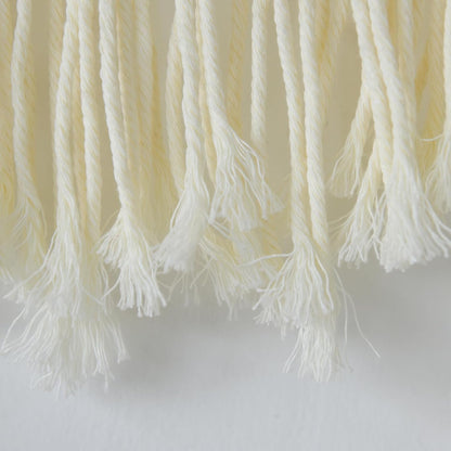 Jakalin Macrame Wall Hanging Dip Dyed Fiber Macrame Wall Decor Boho Cord Living Room Wall Art 57" Wx43 L