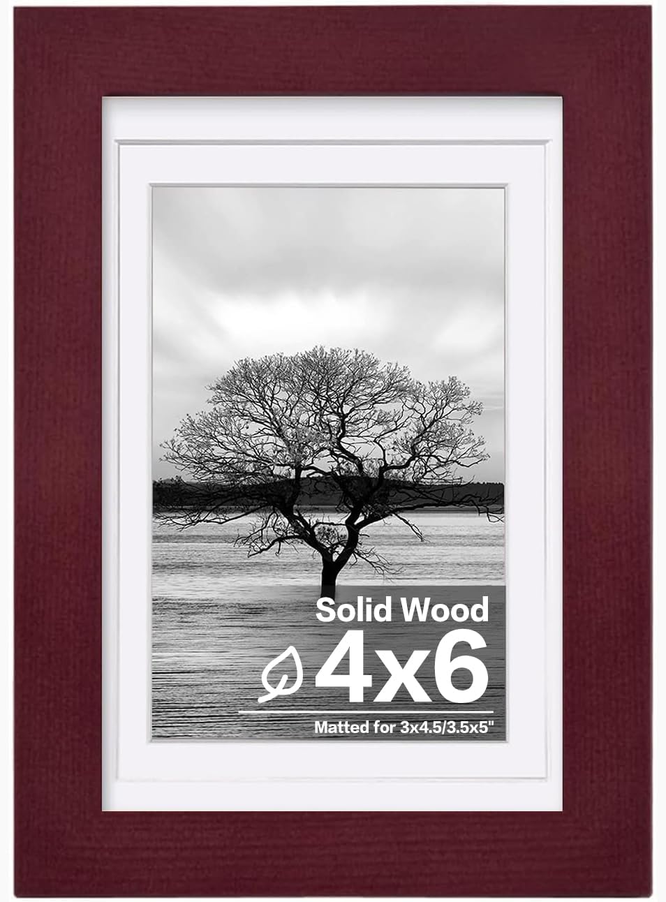 Egofine 12x16 Picture Frame Black, Covered by Plexiglass Made of Solid Wood, Display Pictures 9x12 and 11x14 with Mat or 12x16 Without Mat, for Wall Mounting Photo Frame - Colors A