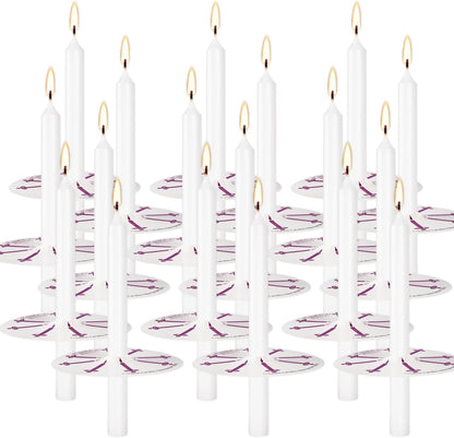 30-Pack 10-Color Taper Candles - 10 Inch Dripless & 10-Hour Burn｜Wedding/Birthday/Home Decor with Premium Wax