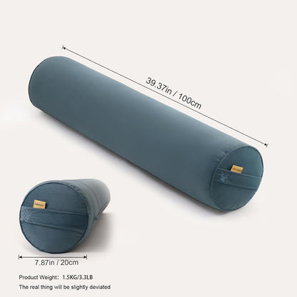 Body Pillow for Adults,Long Round Pillow,Big Cylindrical Pillow,Large Full Bolster Pillows for Side Sleepers (Steel Gray, 47.24"*7.87")