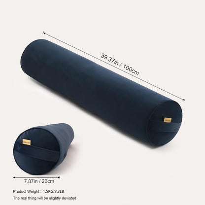 Body Pillow for Adults,Long Round Pillow,Big Cylindrical Pillow,Large Full Bolster Pillows for Side Sleepers (Steel Gray, 47.24"*7.87")