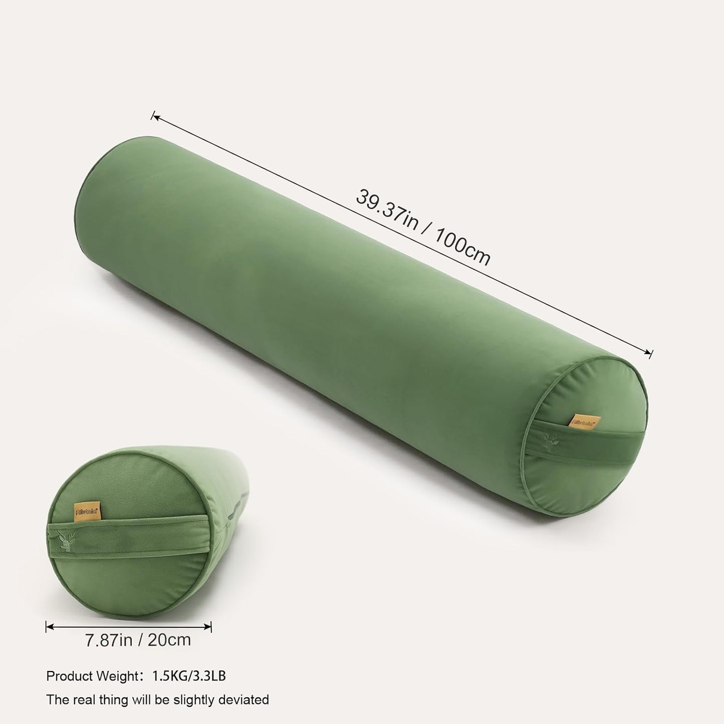 Body Pillow for Adults,Long Round Pillow,Big Cylindrical Pillow,Large Full Bolster Pillows for Side Sleepers (Steel Gray, 47.24"*7.87")